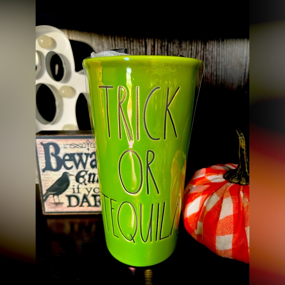 Rae Dunn Green Trick or Tequila Mug